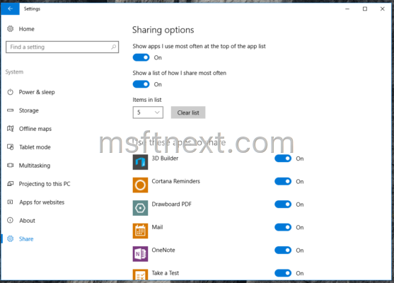 share-page-in-windows-10