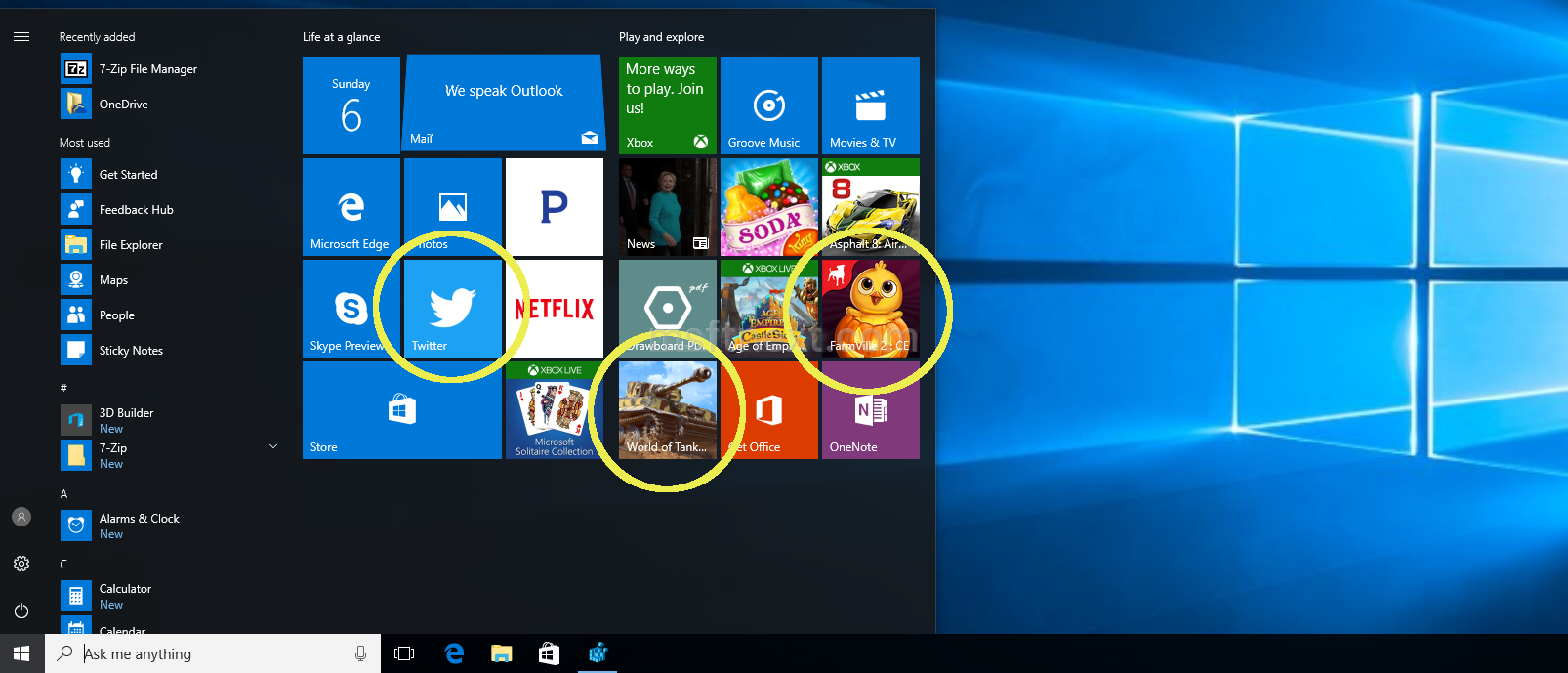 windows 10 disable suggested apps