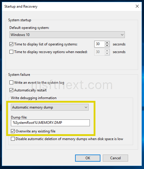 How To Disable BSOD Auto Restart In Windows 10