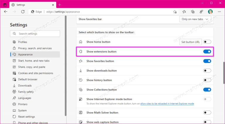 Add Turn Off Or Remove Extensions In Microsoft Edge Riset 0579