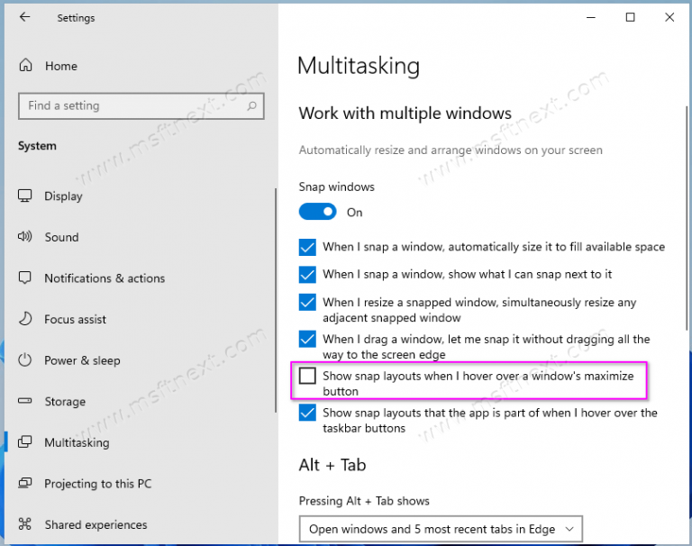 How to Disable Snap Layouts for Maximize Button in Windows 11