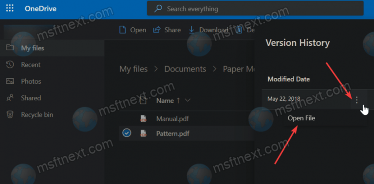 How To Restore A Previous Version Of A File From OneDrive